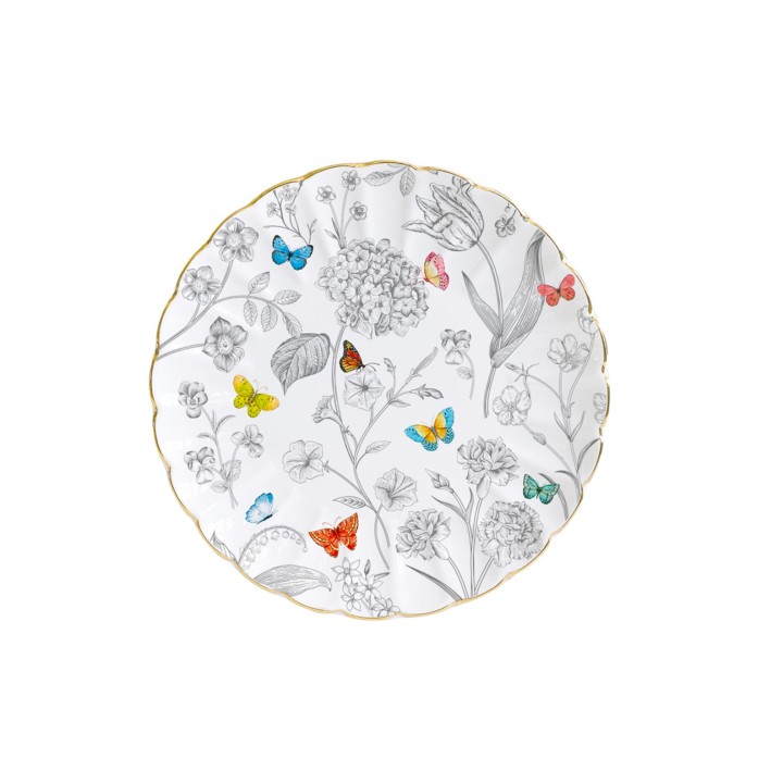 EASY LIFE taldrik "Fleurs & papillons", Ø 19 cm   | 1