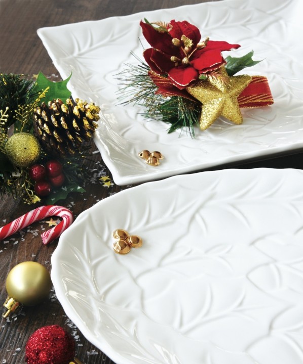 EASY LIFE serveerimisplaat "Holly Berries", 37 x 16,5 cm  | 2