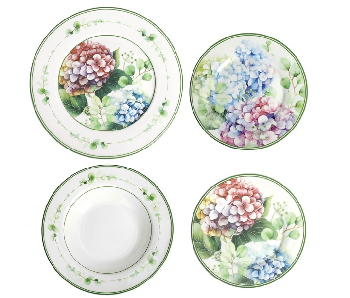 BRANDANI portselanist taldrikukomplekt "Flora" 18 tk | 1